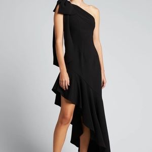 Marchesa Notte One-shoulder Asymmetrical Dress